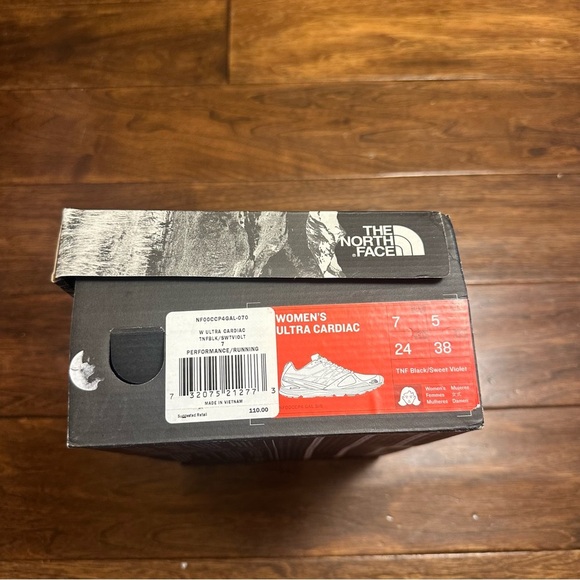 The North Face Ultra Cardiac Running Shoes Women's Size 7 TNFBLK Black /SWTVIOLT - Picture 13 of 13